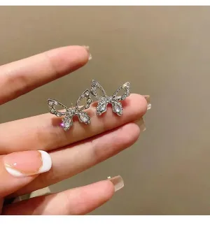 Trendy Fairycore Korean Butterfly Earrings
